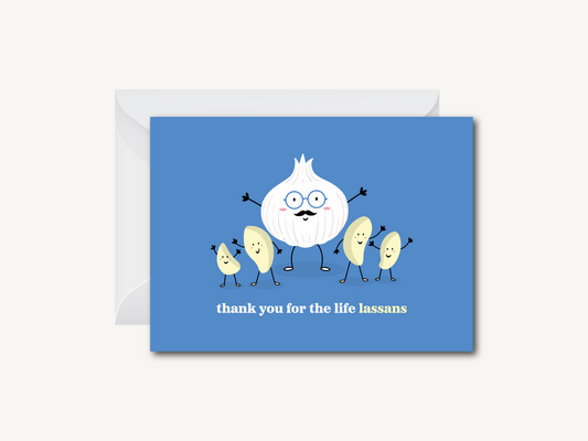 Thank You for the Life Lassans - Greeting Card (Version B - Male)