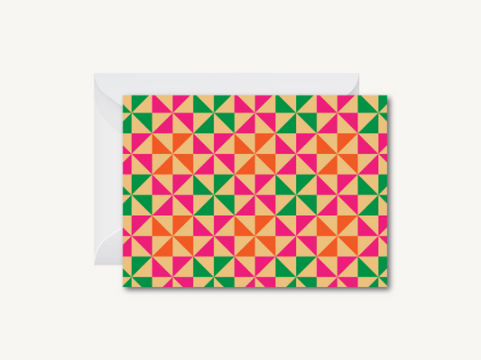 Phulkari Pattern (B) - Greeting Card