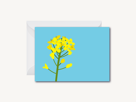 Mustard Flowers (Saron De Phul) - Greeting Card