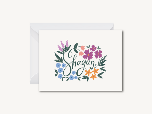 Floral Shagun - Greeting Card (Version A)